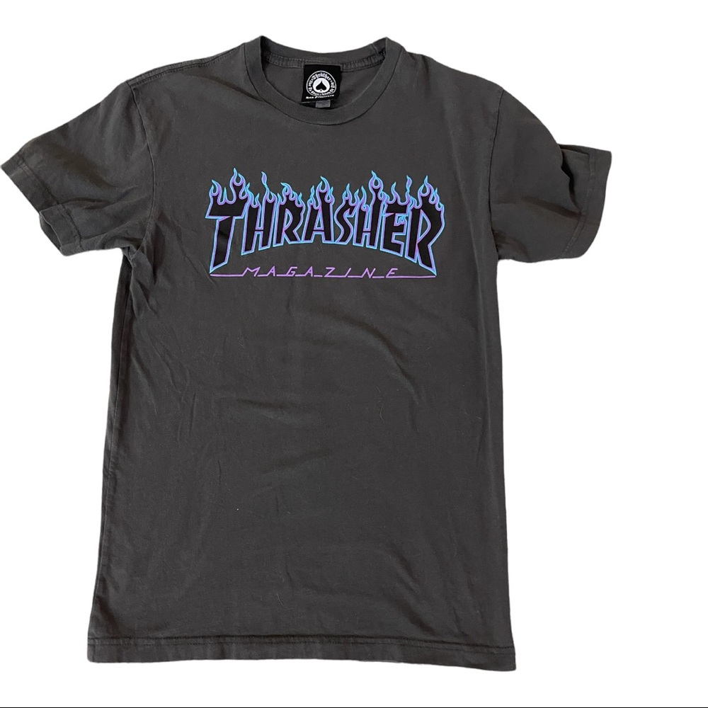Thrasher T-shirt dark gray excellent condition